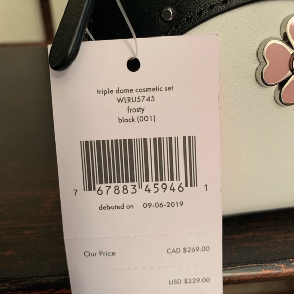 Triple dome cosmetic set Kate spade penguin black - Picture 5 of 7